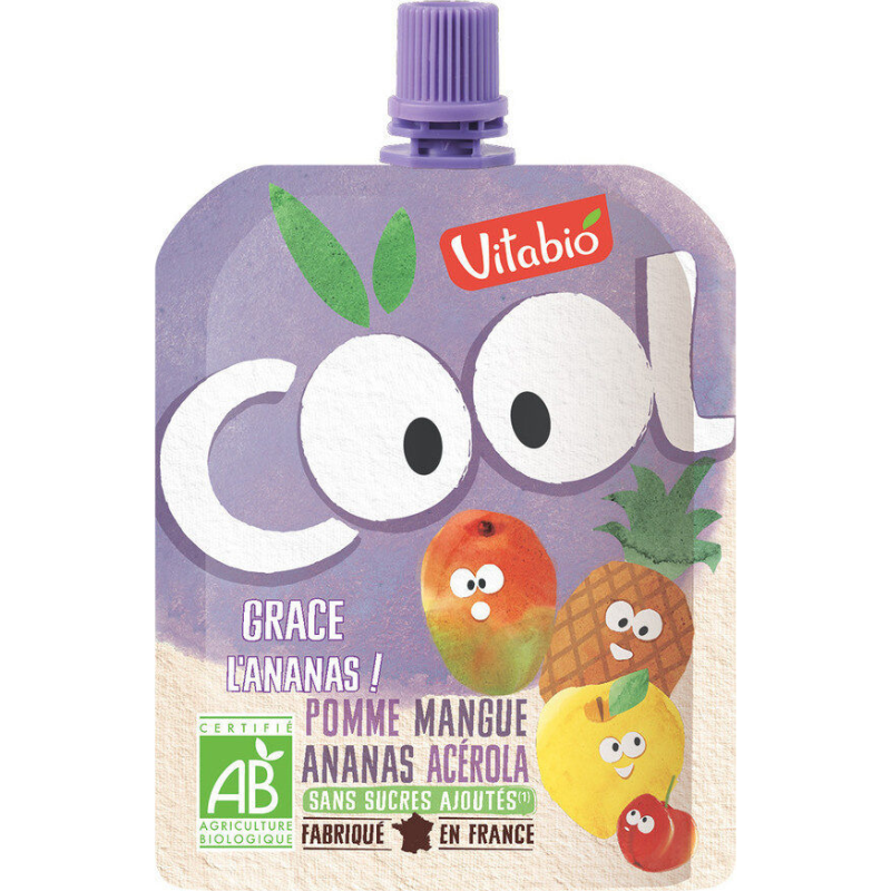 Cool Fruits Pomme Mangue Ananas – Vitabio – 90 g