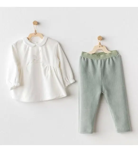 xx Andy Wawa  AC25134 Ensemble bébé 2 pièces Cute Bear Friends Vert