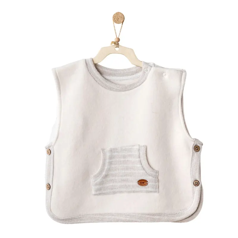 Andy Wawa Gilet Doux Écru ac25161