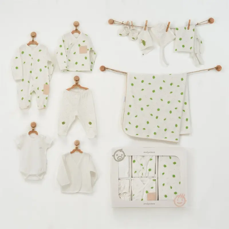 Andywawa Ac22781 Baby Hospital Exit Ensemble nouveau-né 10 pièces Baby Caretta à Patara Town