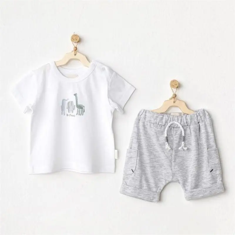xx Andywawa Ac24606 Ensemble 2 pièces pour bébé Safari