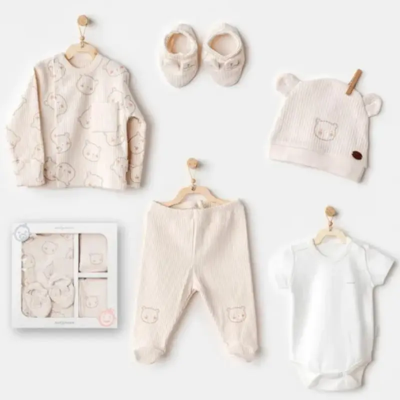 xx Andywawa Coffret de sortie d'hôpital 5 pièces Beige AC25180