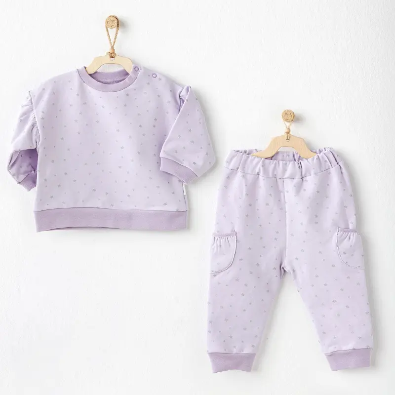 xx Andywawa Ensemble bébé fille 2 pièces Mauve