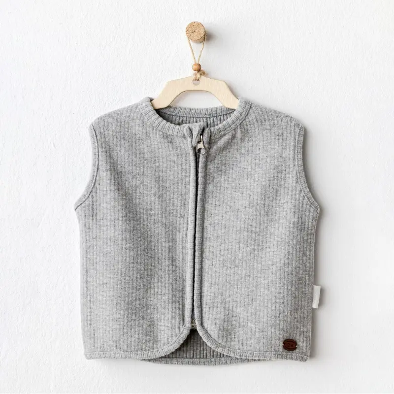 xx Andywawa Gilet bébé basique gris