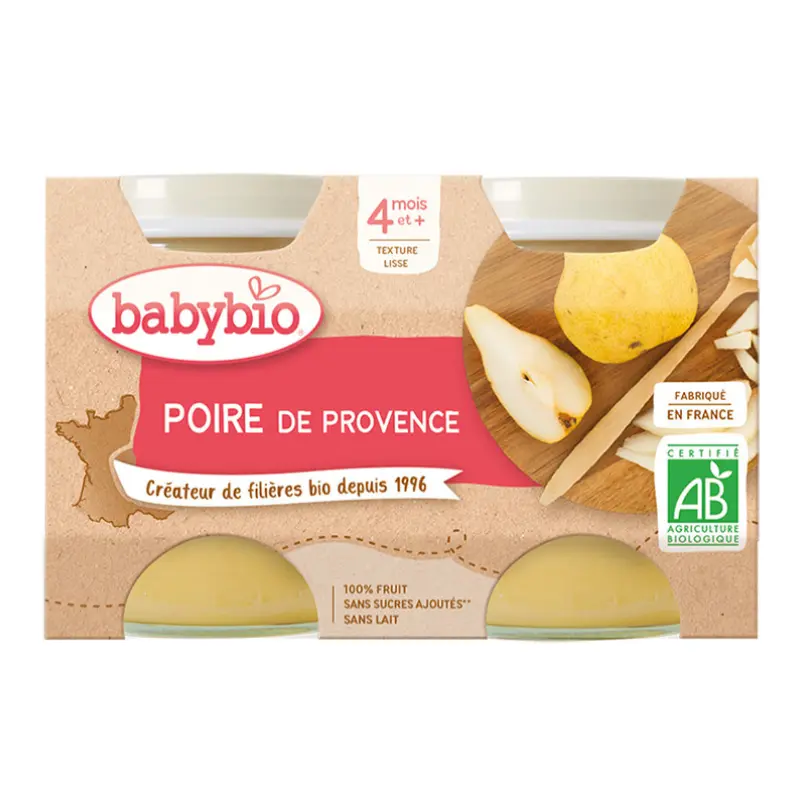 xx Babybio Petit Pot Poire Dès 4 mois