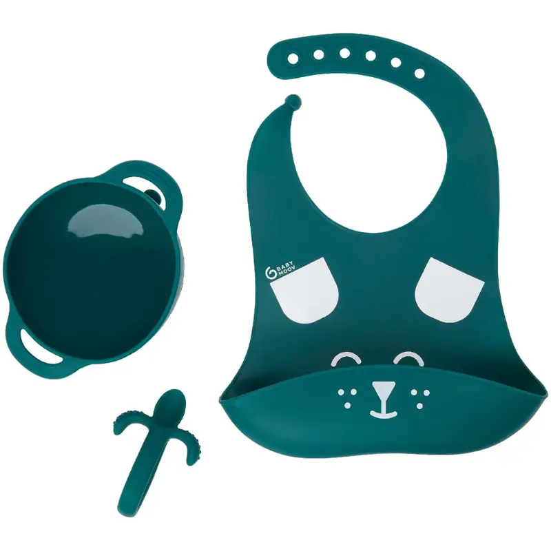 xx Babymoov Coffret Repas Bébé FIRST'ISY Renard - Bleu