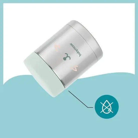 Babymoov Contenant Inox Eat'Isy Gris/Bleu
