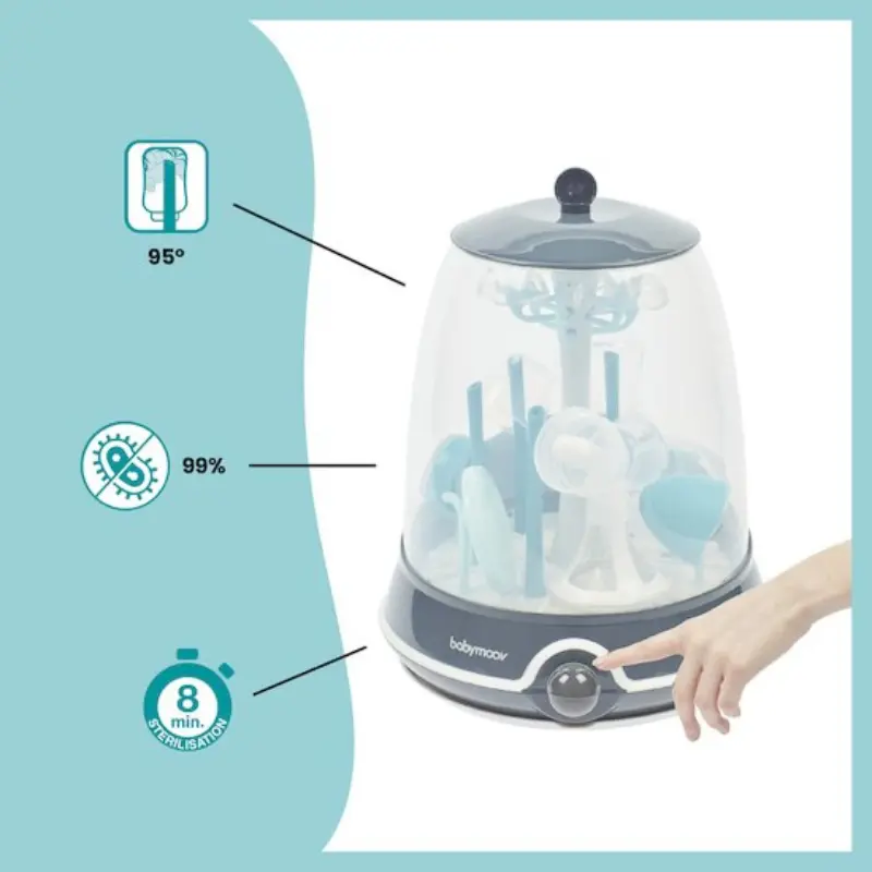Babymoov Stérilisateur Turbo Vapeur Plus Bleu