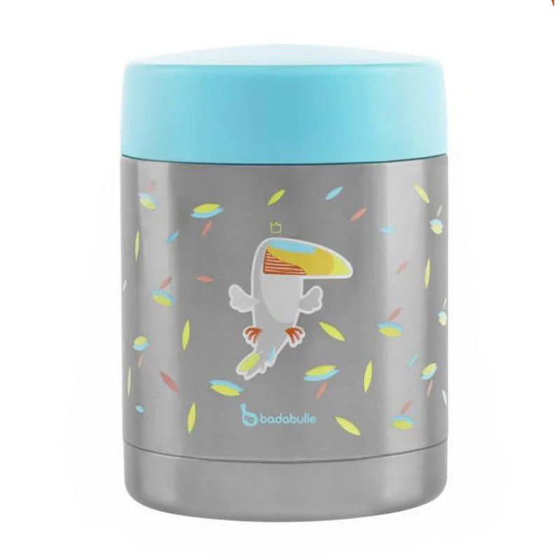 xx Badabulle Thermobox Toucan Boîte Isotherme Chaud/Froid En Inox - 350ml