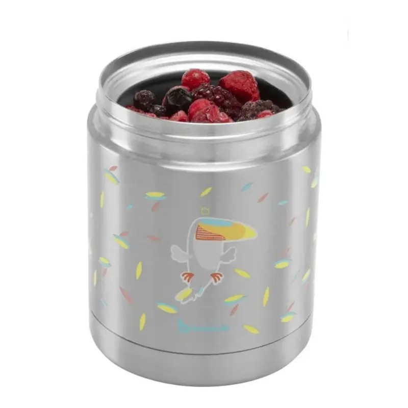 Badabulle Thermobox Toucan Boîte Isotherme Chaud/Froid En Inox - 350ml