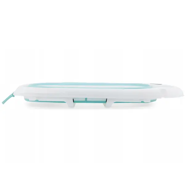 Baignoire Bébé Pliable avec Coussin Ergonomique Antidérapant - Blue