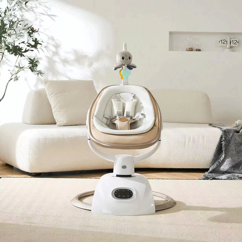 xx Balancelle Électrique Bébé Kidilo – Design Moderne - Biege