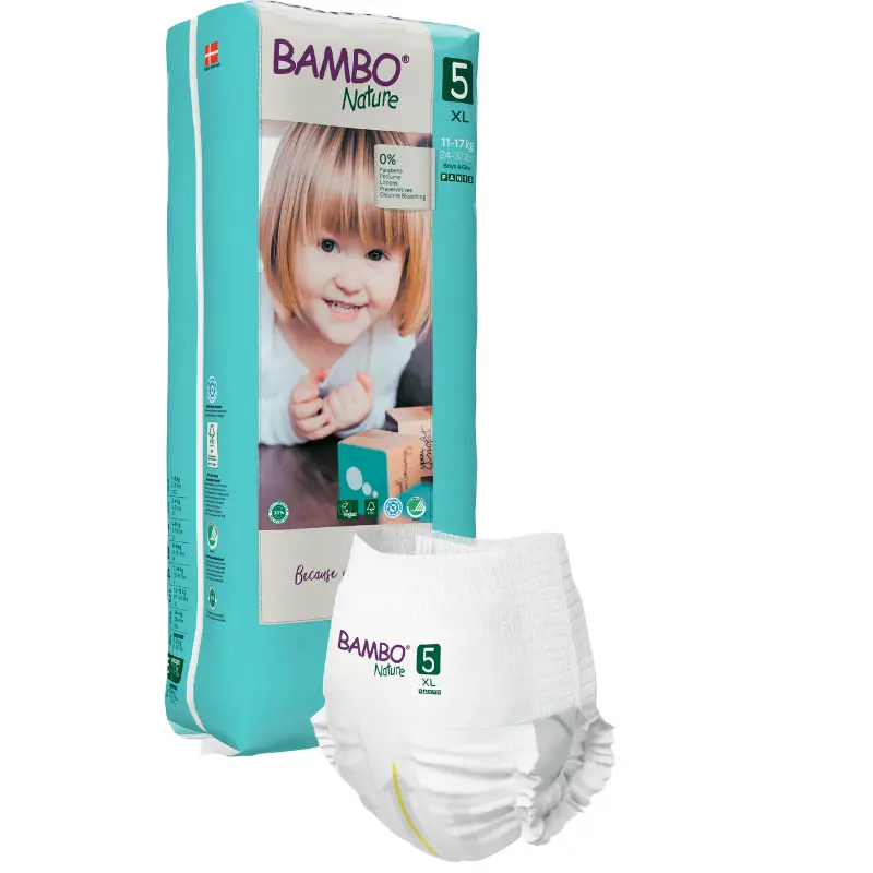xx Couche Bambo Nature Culottes d’apprentissage bio bébé T5 (11-18 kg) 38 unités