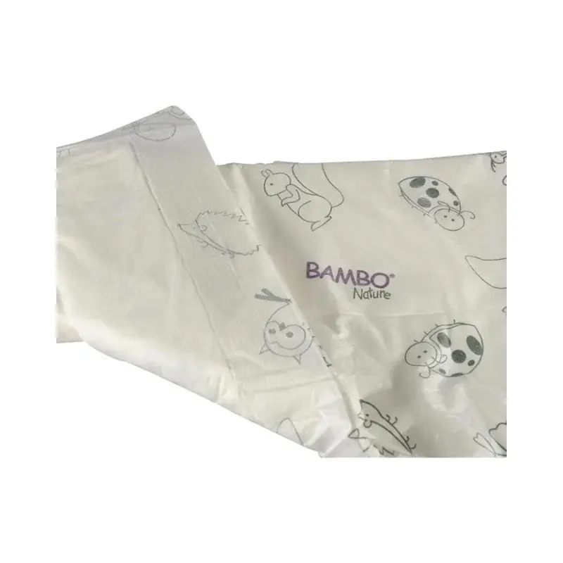 Bambo Nature Tapis de Change 60x60cm 10 Unités