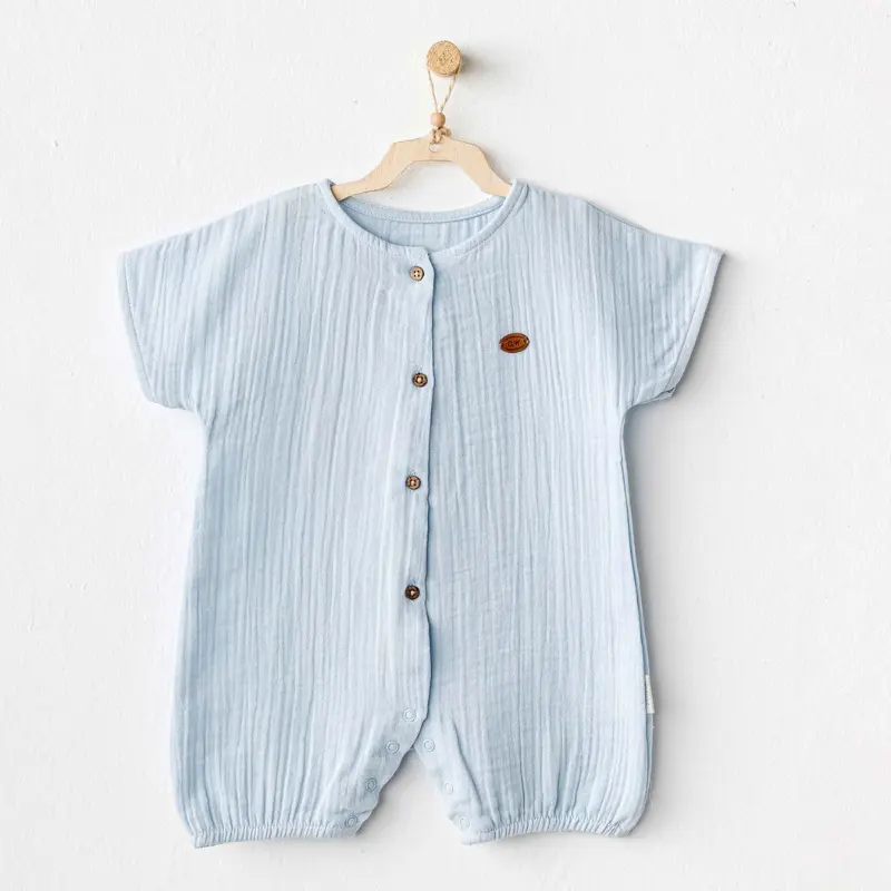 xx Barboteuse Andywawa bleu ciel en mousseline