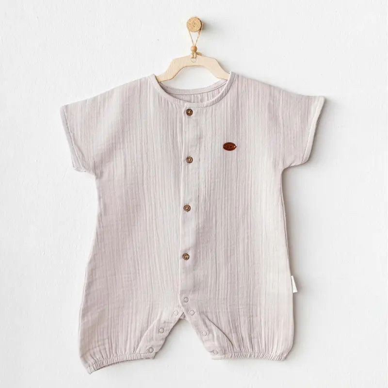 Barboteuse Andywawa en mousseline beige