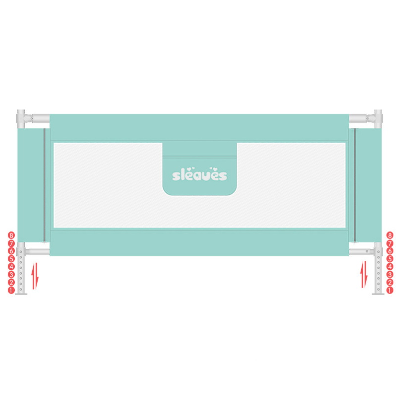 xx Barrière de lit pour la sécurité de bébé Vert - 1.8M