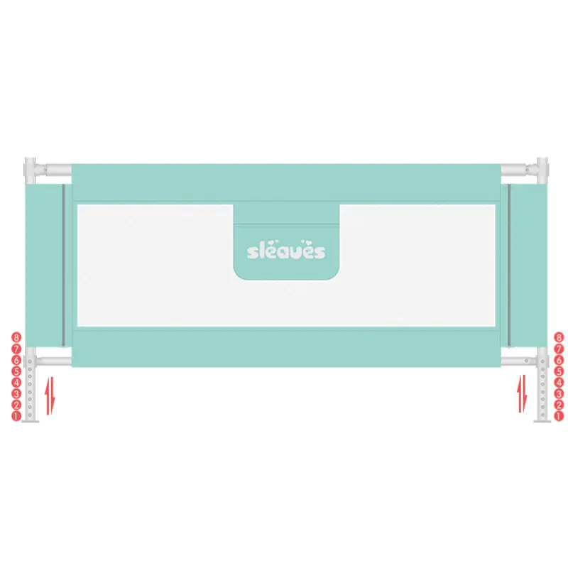 xx Barrière de lit pour la sécurité de bébé Vert - 1.8M