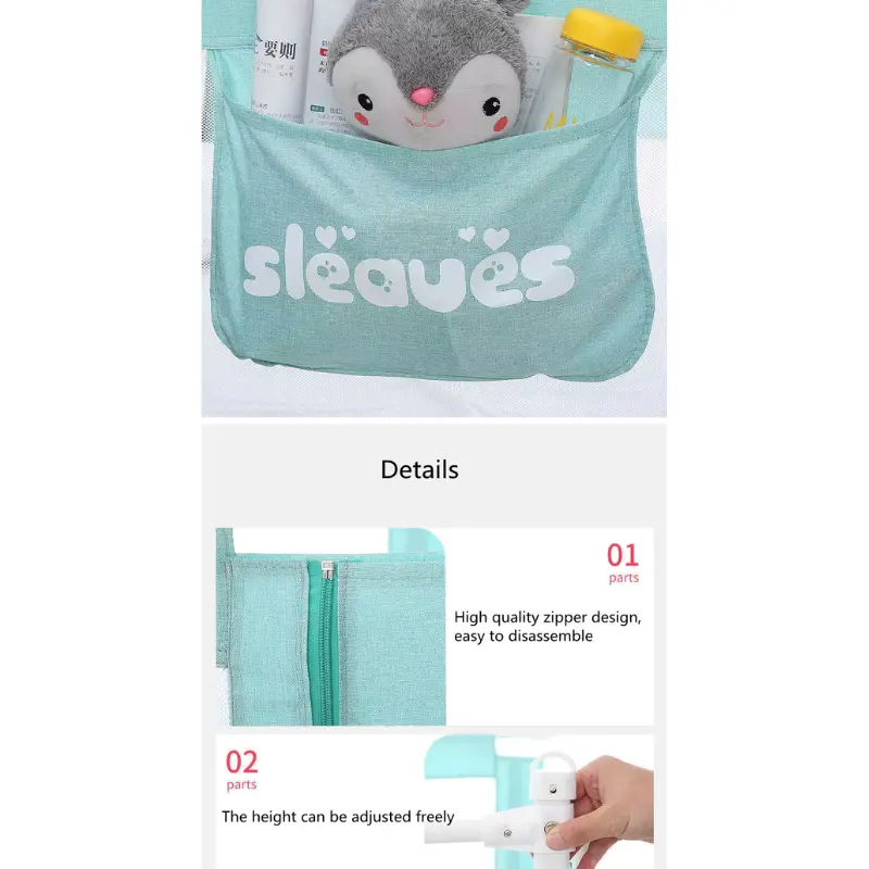 Barrière de lit pour la sécurité de bébé Vert - 1.8M
