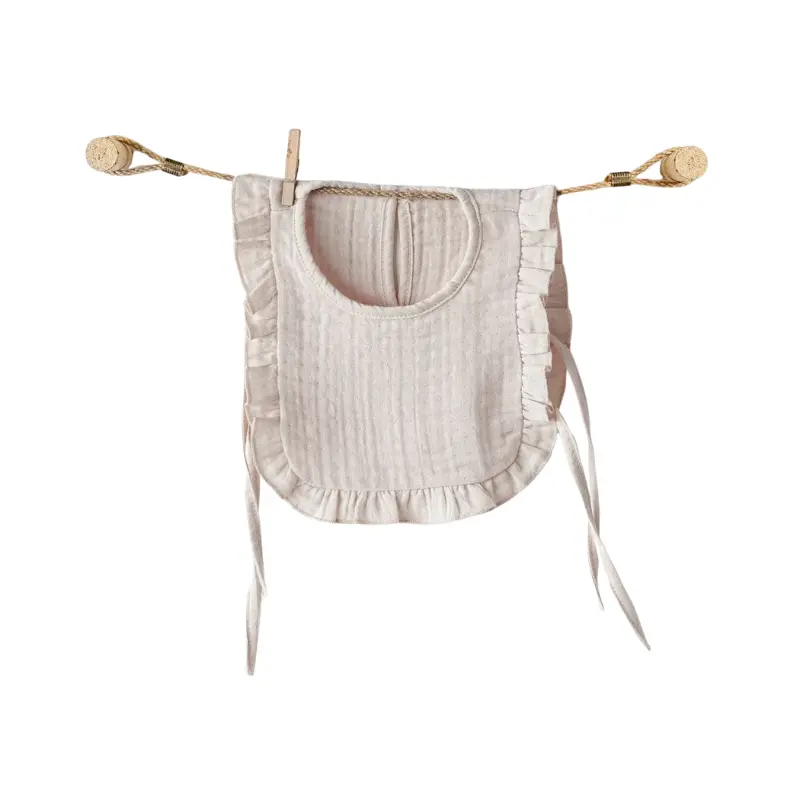 xx Bavoir bébé en mousseline Andywawa AC25865 Beige
