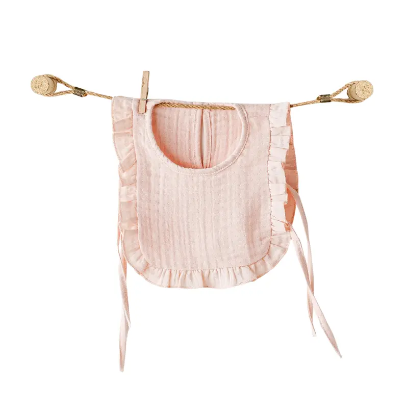 Bavoir bébé en mousseline Andywawa AC25865 – Saumon