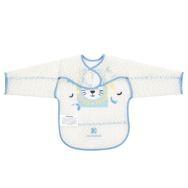 Bavoir manches longues Arty Blue