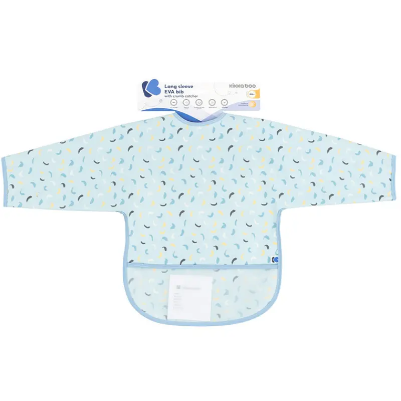 xx Bavoir manches longues Bleu