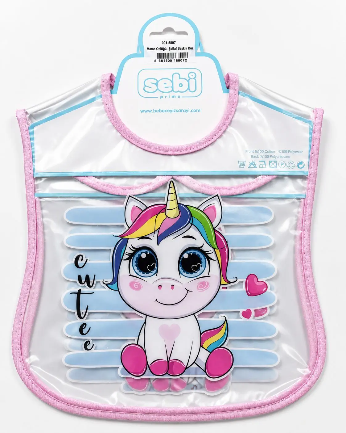xx Bavoir Plastifié Licorne – Sebi Prima