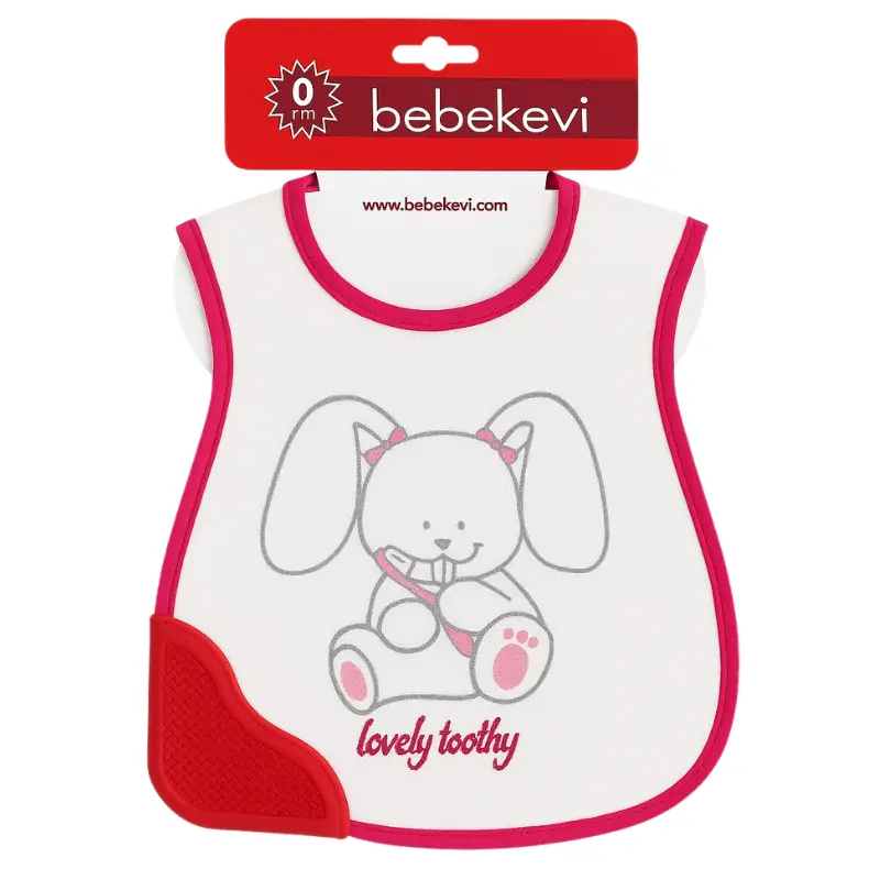 Bavoir tissu imperméable avec coin de dentition – Bebekevi