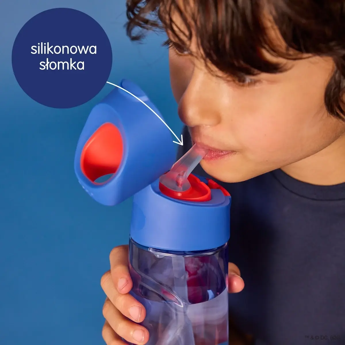 B.box Tritan Drink Bottle 600 ml Superman – Gourde Anti-Fuite pour Enfant