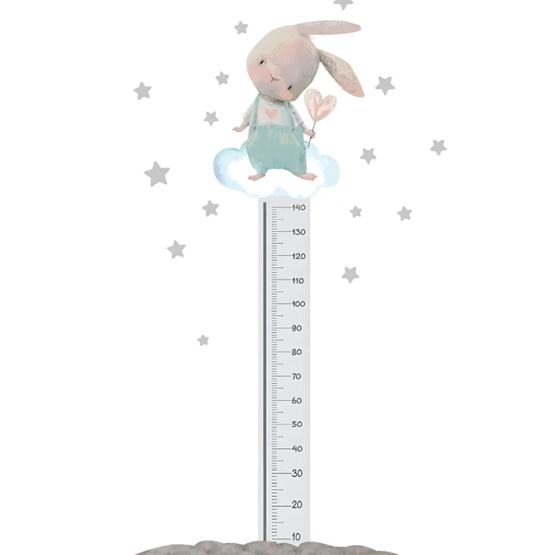 xx Bébé Safe Règle Murale Mesure Taille Lapin