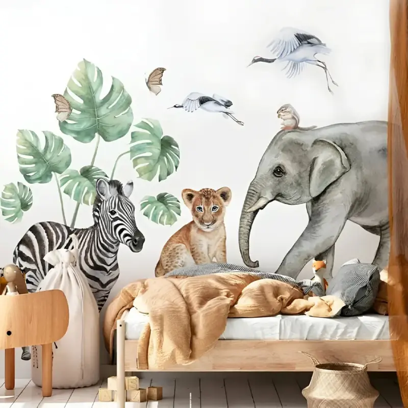 xx Bébé Safe Sticker Mural Jungle