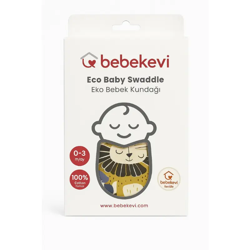 xx BebekEvi Eco Baby Swaddle – Couverture d’Emmaillotage Bébé 0-3 Mois 100% Coton