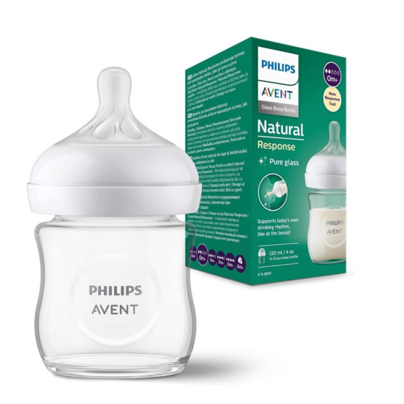 xx Biberon AVENT Natural Response en Verre 120 ml
