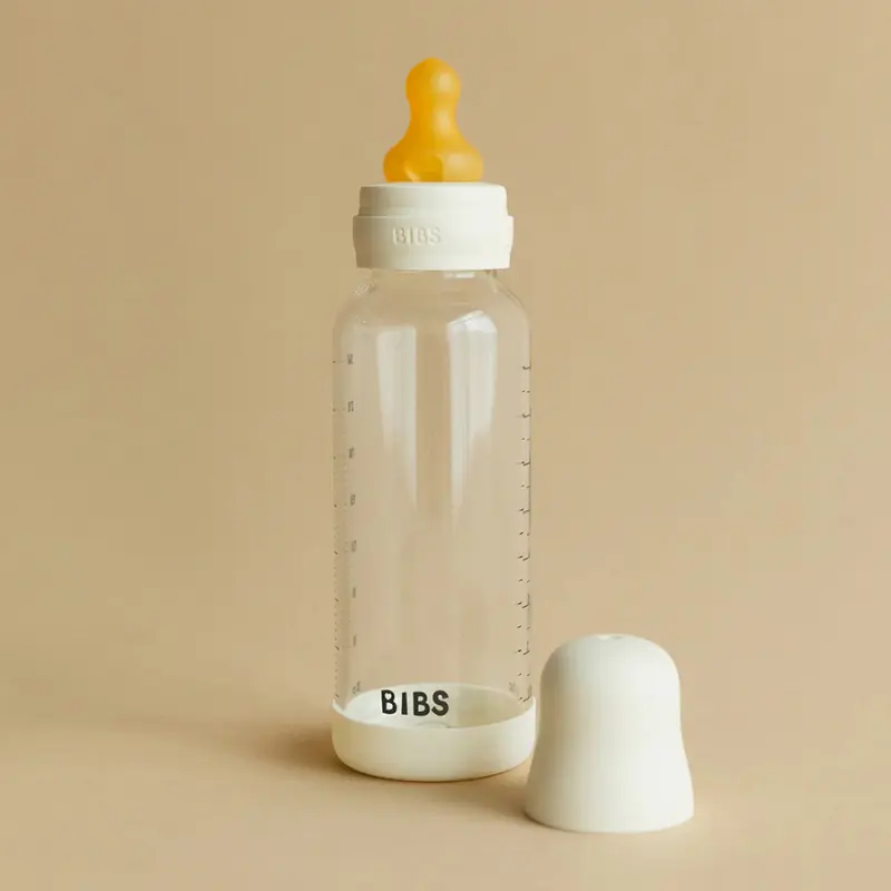 Biberon en Verre 240ml avec Tétine en Latex Débit Moyen - Sage