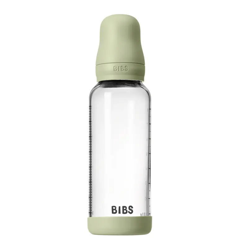 BIBS - Bébé rond en verre et Siliconen à Flow Medium - 240 ml