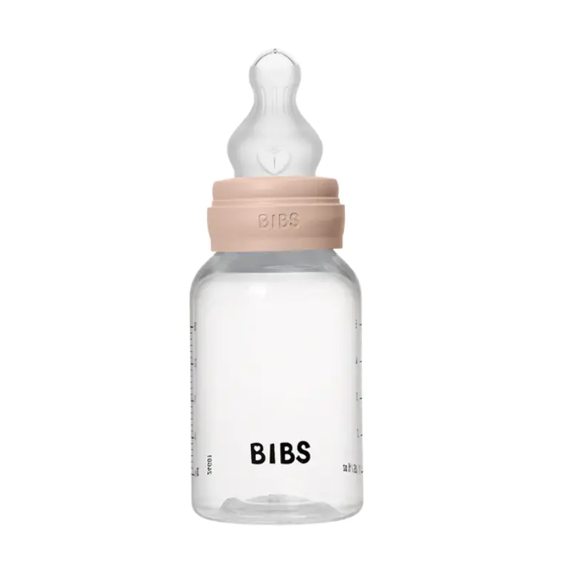 Biberon sans BPA 150ml avec tétine en silicone Débit lent - Blush