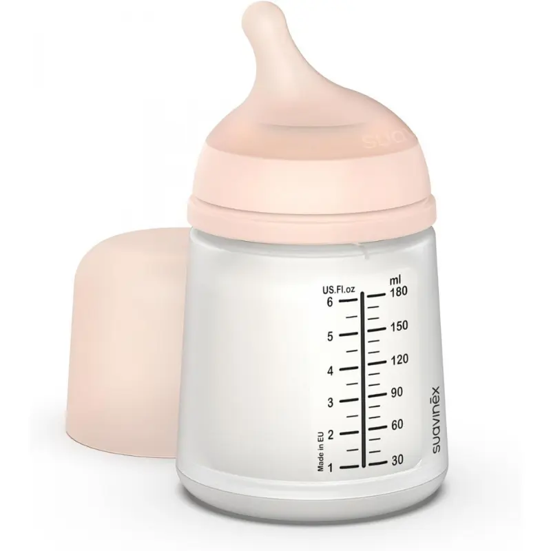 xx Biberon ZERO-ZERO 180 mL Anti-colique débit S – Suavinex