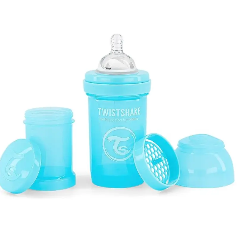 xx Biberons Anti-Coliques Twistshake 180ml Bleu– 2m+