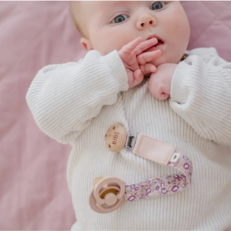 BIBS Attache-Sucette Tressée Baby Ivory