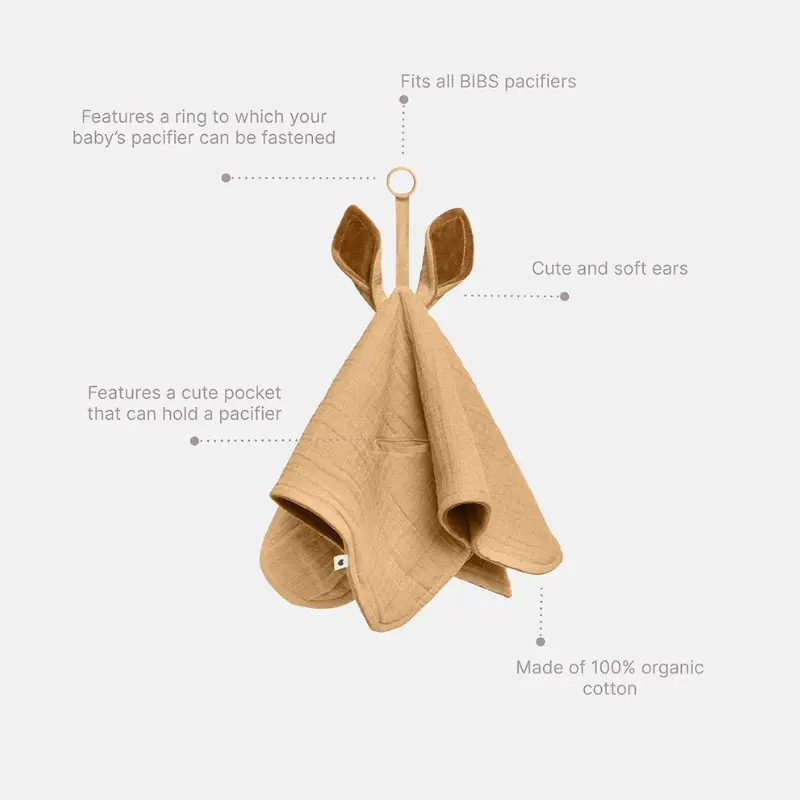 BIBS Doudou Kangaroo sable du désert