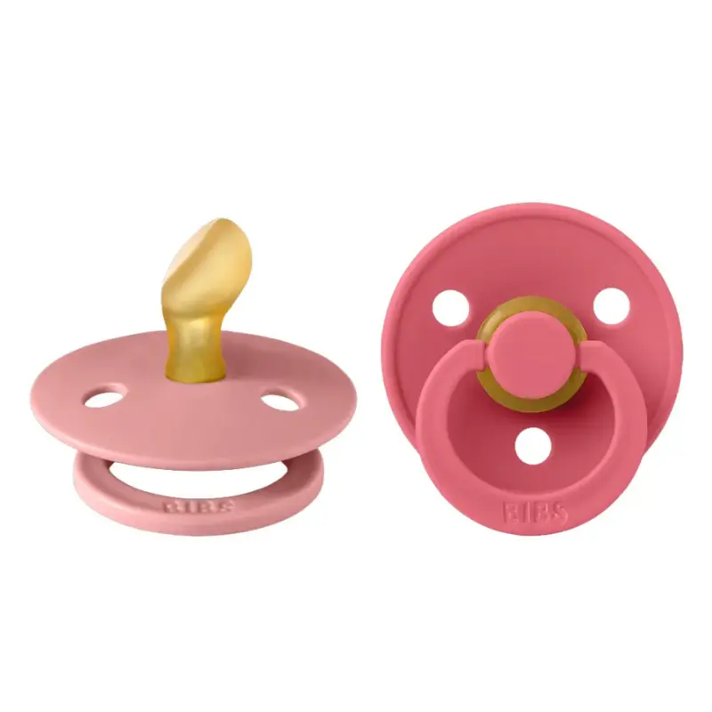xx BIBS Lot de 2 Sucettes Anatomiques - Dusty Pink/Coral