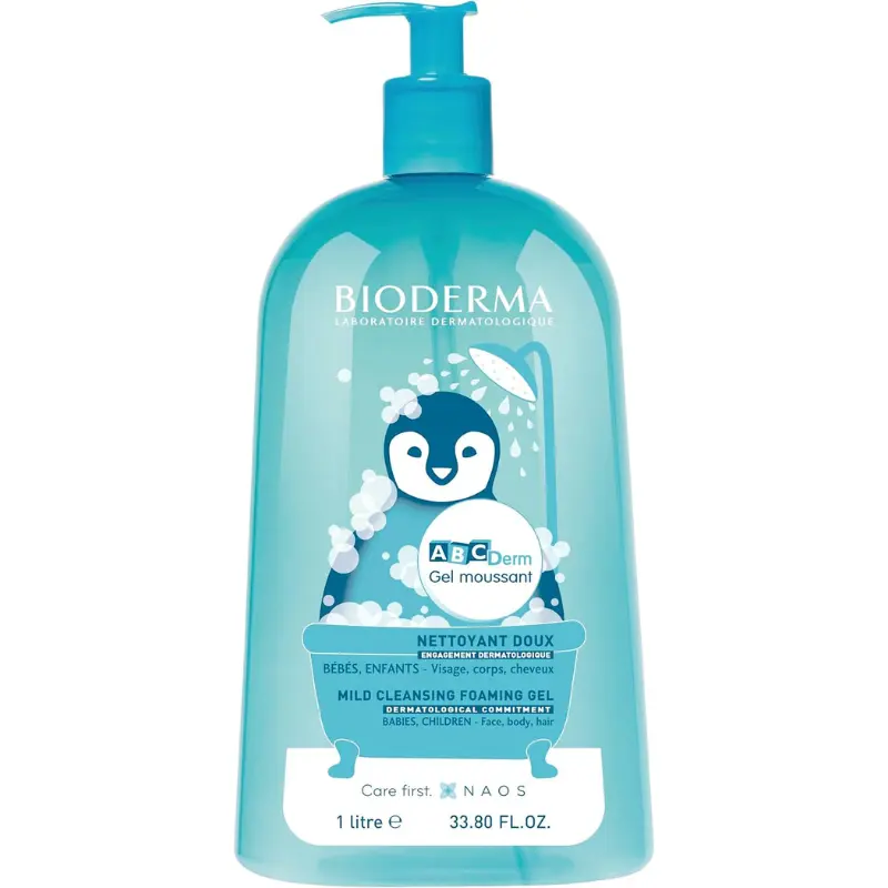 xx Bioderma Abcderm Nettoyant doux - Bébés, enfants 1 L