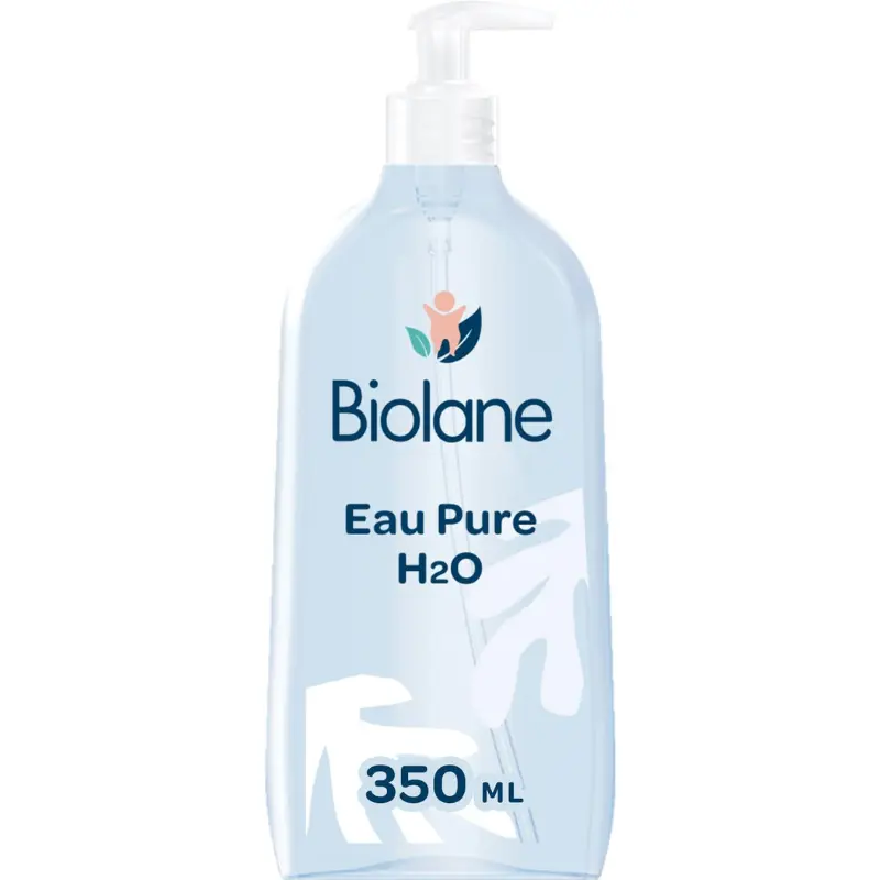 xx BIOLANE Eau Pure H2O 350ml Nettoyant Doux pour Visage, Corps et Siège Bébé Sans Rinçage