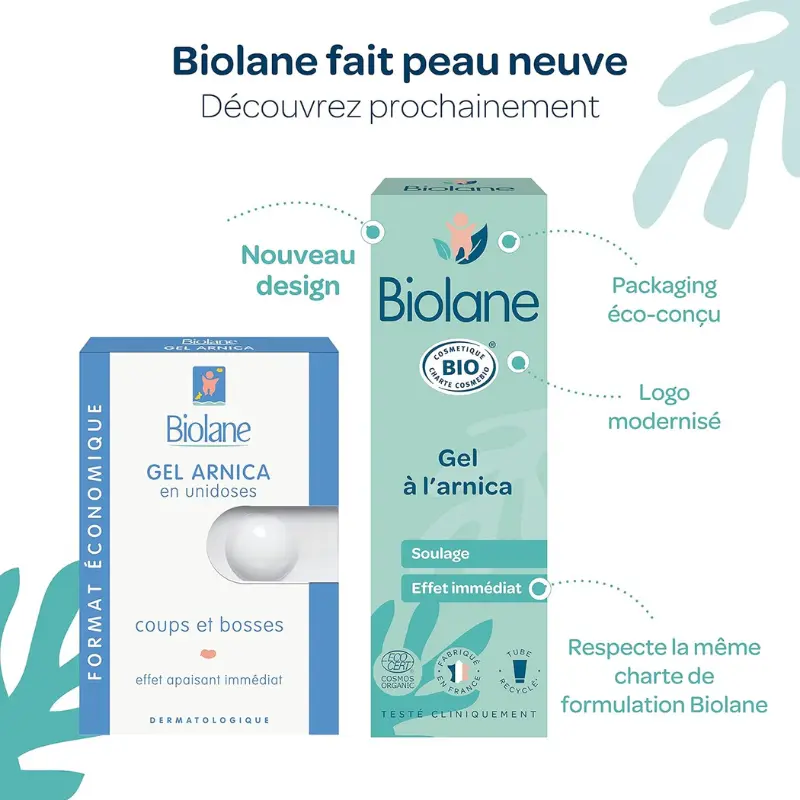 BIOLANE Gel à l’Arnica certifié Bio 20 ml Soulage et apaise