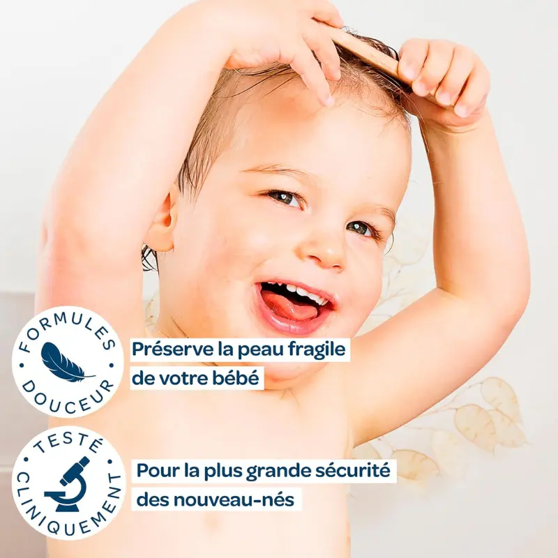 BIOLANE Gel Cheveux Coiffant Bébé 100ml Effet Mouillé et Fixation Douce pour Cheveux Fins