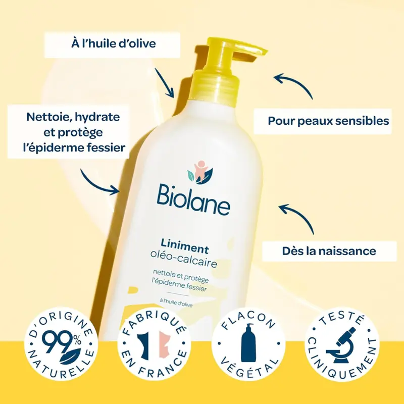 BIOLANE Liniment Oléo-Calcaire Bébé 700 ml