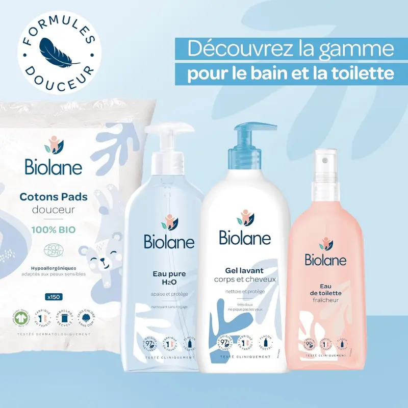 BIOLANE Shampoing Bébé Croûtes de Lait 150ml Traitement Doux et Apaisant