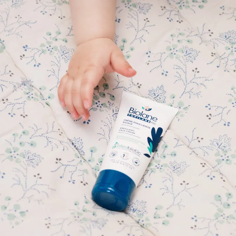 BIOLANE Topilane AD Crème Émolliente Visage 50ml Peaux Très Sèches et à Tendance Atopique