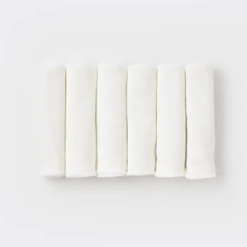 biorganic  Lingettes bio certifiées GOTS, lot de 6, 20 x 20 cm